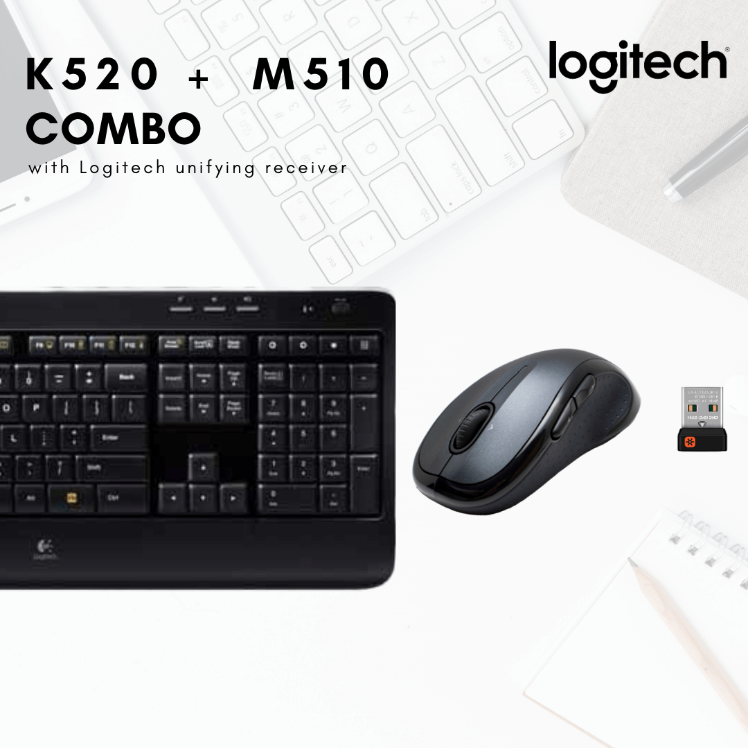 Logitech K520 + Logitech M510 Mouse + Device