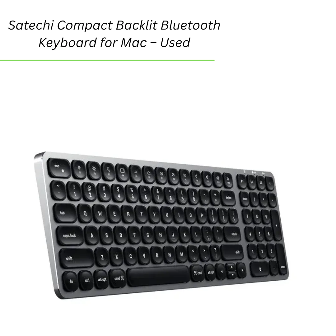 [Satechi Compact Backlit Bluetooth Keyboard for Mac - Used] - Backlit Keys & Wireless Connectivity | Shop at GadgetBazar