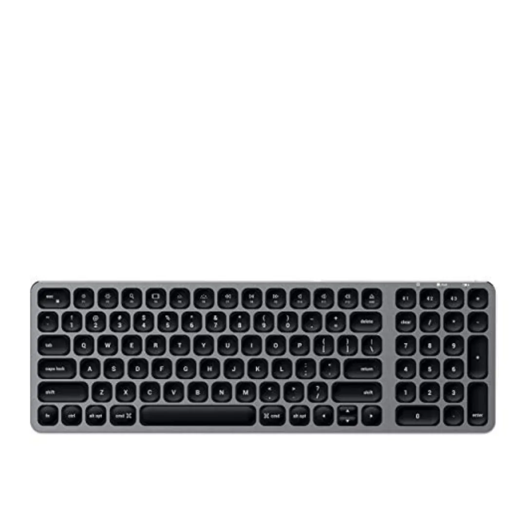 [Satechi Compact Backlit Bluetooth Keyboard for Mac - Used] - Top view with backlit keys | Shop at GadgetBazar